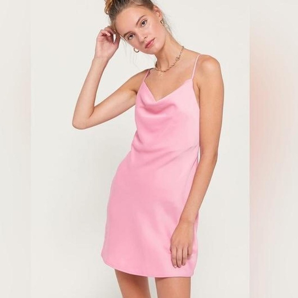Pink Slip Dress- Urban Outfitters